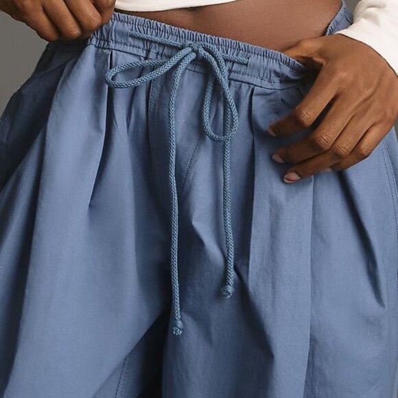 The Mossa Parachute Pants By Anthropologie  new with tag nwt blue - Picture 2 of 7